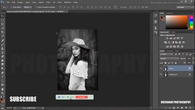 How to Create a Portrait Split Color Glitch Effect in Photoshop _ Photoshop Tutorial смотреть онлайн