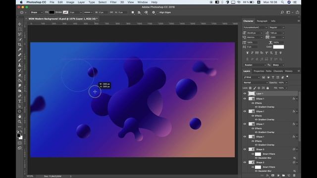 How to Design Crypto NFT Abstract Modern Gradient Background in Photoshop | Tutorial смотреть онлайн