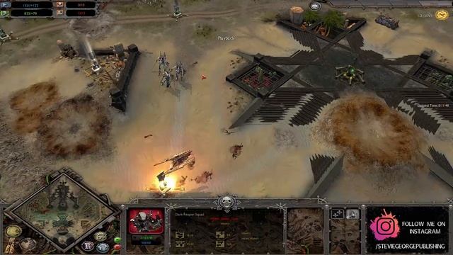 Dawn of War Unification: Eldar (HMAN) vs Chaos Space Marines (TheHappening) смотреть онлайн