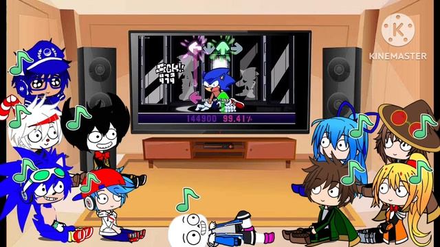 The GLITCH GANG reacts to FNF Sonic vocal catastrophe смотреть онлайн