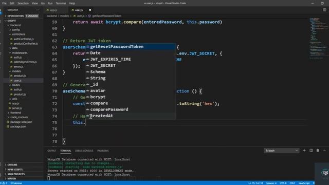 React js Tutorial # 35 | Create Api |Generate Forgot Password token for ecommerce site смотреть онлайн