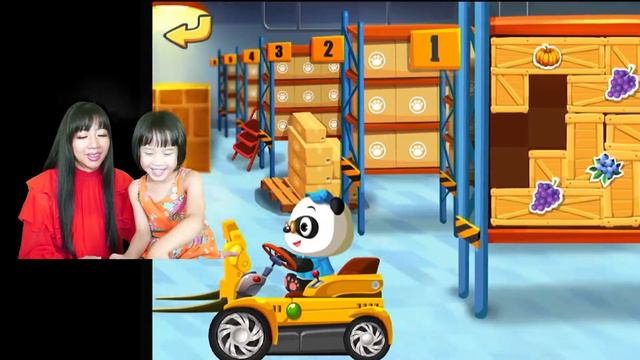 Dr. Panda's Supermarket gameplay with Ella & Mommy | Learn shapes, puzzles, fruits and vegtables смотреть онлайн