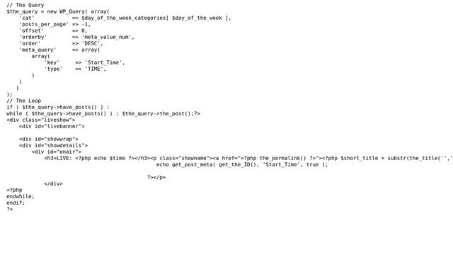 Wordpress: get posts based on category and post meta смотреть онлайн
