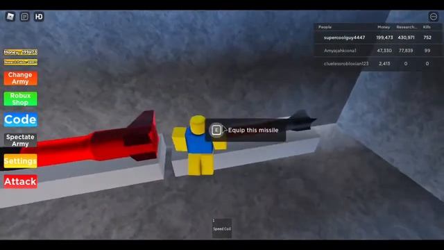 Roblox Noob Army Tycoon how to launch missiles. смотреть онлайн