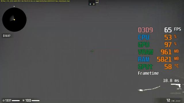 GeForce GTX 1650 -- Intel Core i5-3470 -- CSGO uLLeticaL Benchmark смотреть онлайн