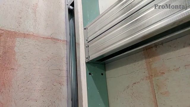 полка из гипсокартона, два варианта монтажа. Обшивка стены с нишами. смотреть онлайн