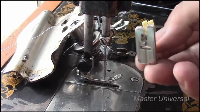 Подольская швейная машина. Заправка верхней нити и разные лапки. Видео №53. смотреть онлайн