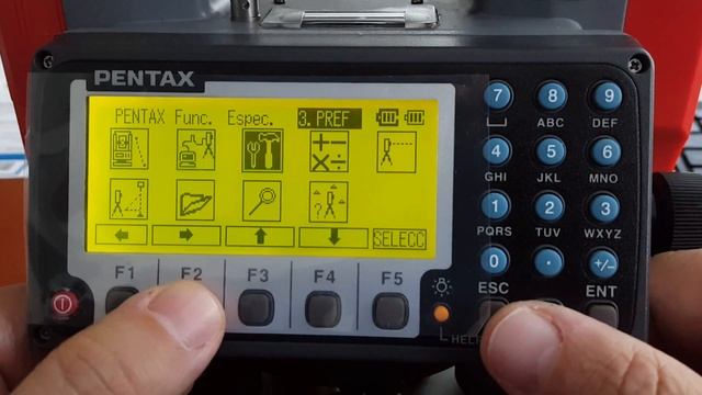 Levantamiento con estacion total Pentax R-1500N. смотреть онлайн