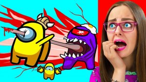 ПОПРОБУЙ НЕ СКАЗАТЬ ВАУ ЧЕЛЛЕНДЖ AMONG US! Моя реакция на видео по игре АМОНГ АС ИЗ TIKTOK и LIKEE