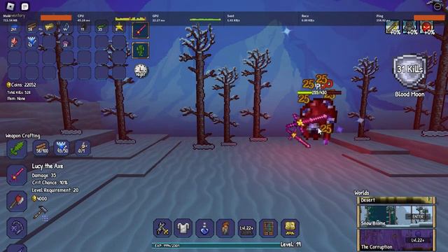 Terraria Clicker - Snow to corruption. смотреть онлайн