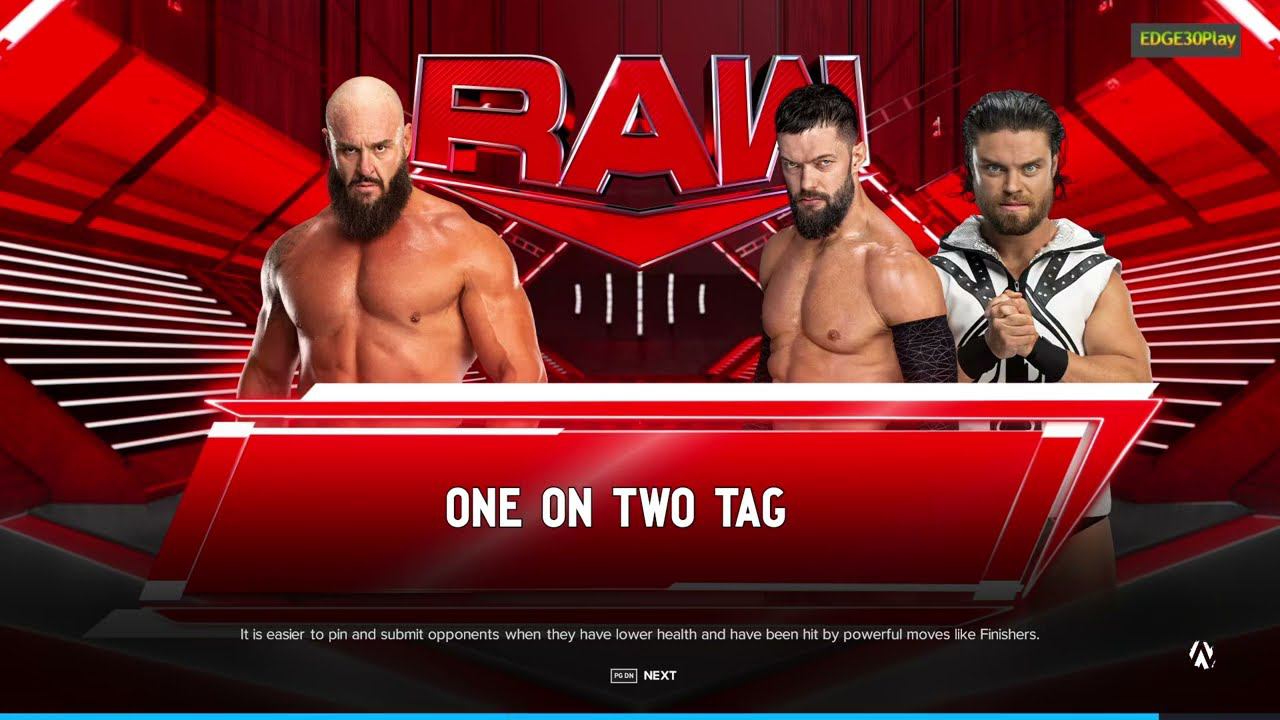 WWE2K24 Braun Strowman vs The Judgment Day (Finn Bálor & JD McDonagh) смотреть онлайн