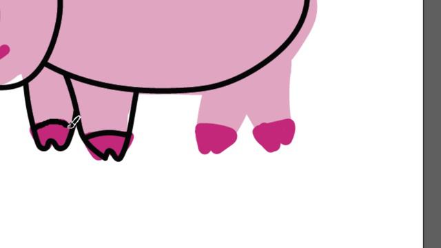 Рисуем свинку детям часть 40 смотреть онлайн