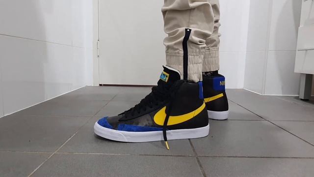 nike blazer mid 77 peace love and basketball a Golden State Warriors Inspired on feet смотреть онлайн