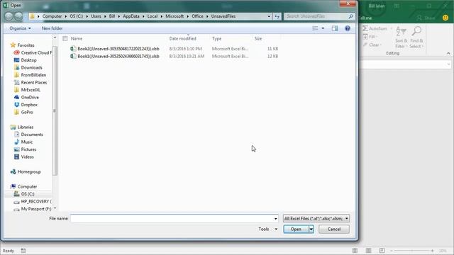 Excel - How To Recover Excel Spreadsheet Not Saved - Episode 1988 смотреть онлайн