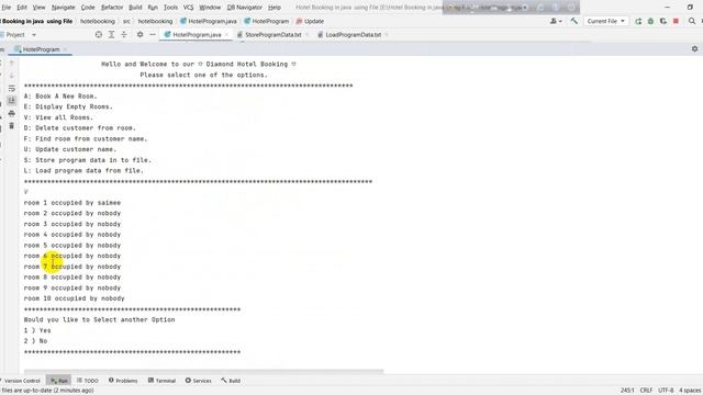 Hotel Booking in java using File #javausingFile#java#hotel смотреть онлайн