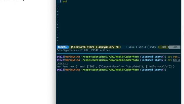 Ruby Lecture 8: Part 1- Review, Rack and Rake смотреть онлайн