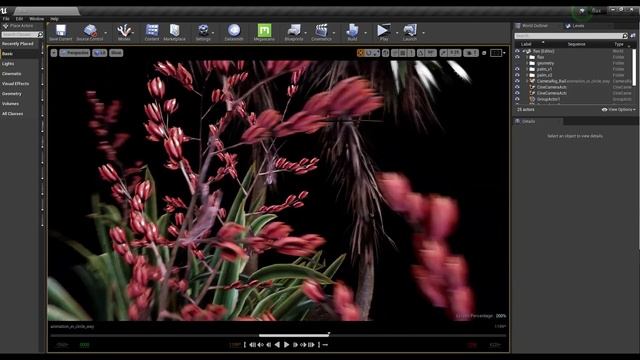 Подготовленные ассеты новозеландских растений в Unreal Engine для экстерьерных сцен смотреть онлайн