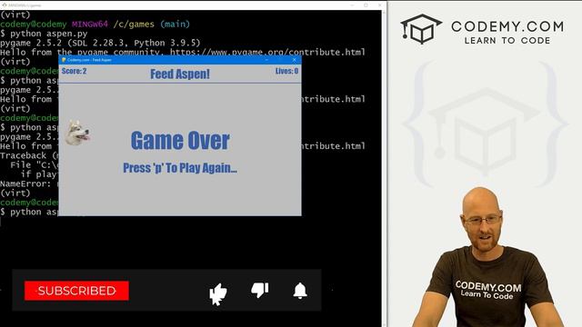 11. Sound Effects - Feed Aspen Part 3 - PyGame Thursdays 11 смотреть онлайн
