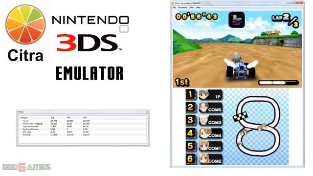 Citra 3DS Emulator - Family Kart 3D Gameplay with ogl-renderer2! смотреть онлайн