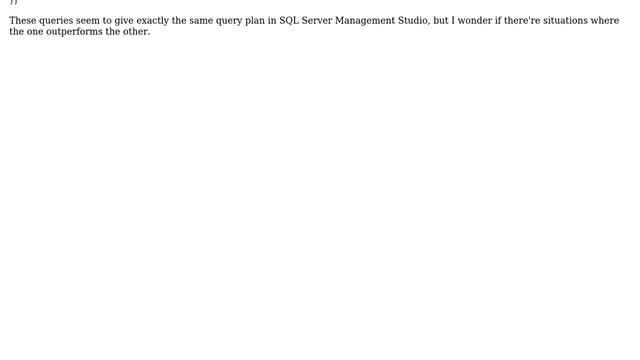 Databases: LEFT OUTER JOIN versus WHERE IS NULL смотреть онлайн