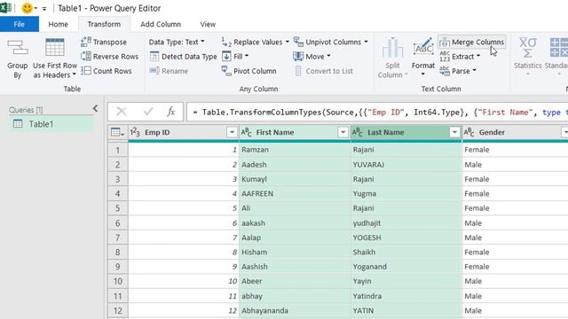 Combine First and Last Name with Power Query смотреть онлайн