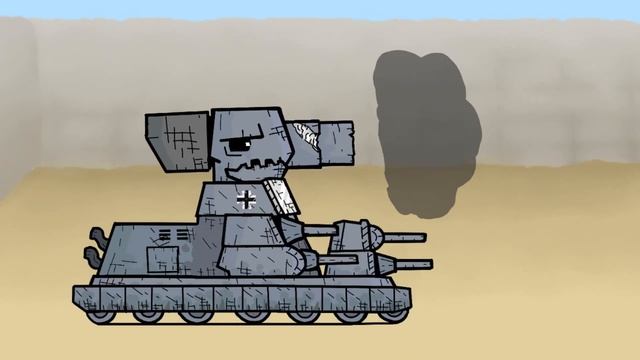 Карл-44 против КВ-44 - мультики про танки смотреть онлайн