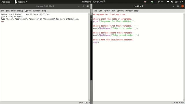 Float addition in Python. смотреть онлайн