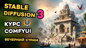 STREAM 23 Automatic1111 | Курс ComfyUI | SD3