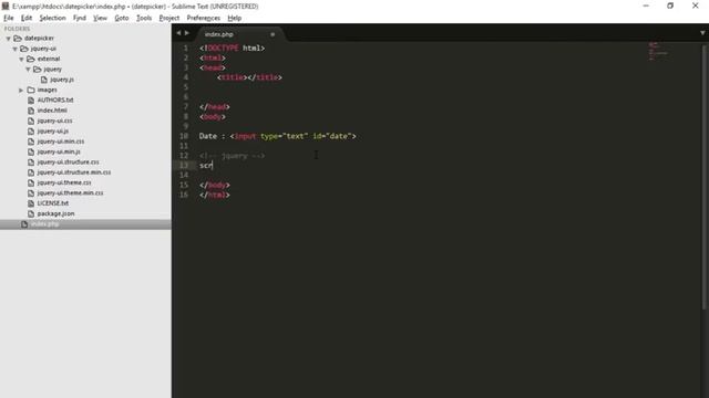Datepicker tutorial смотреть онлайн