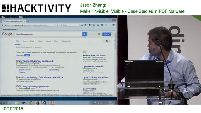Jason Zhang – Make “Invisible” Visible: Case Studies in PDF Malware смотреть онлайн