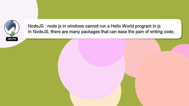 NodeJS : node js in windows cannot run a Hello World program in js смотреть онлайн