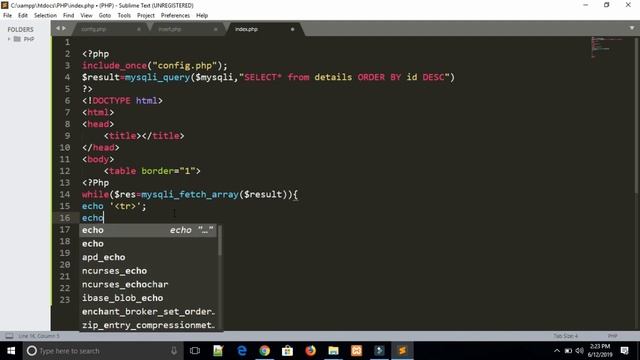 CRUD application - Read operation | Fetch and display data in PHP in Hindi | Part 2 tutorial - 61 смотреть онлайн