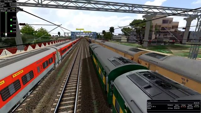 GARIBRATH EXPRESS TRAIN JOURNEY IN IR-MSTS | INDIAN RAILWAYS смотреть онлайн