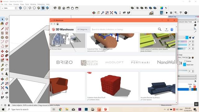 Sketch Up Tutorial for Interior Design (Workflow from AutoCAD to Sketch Up) смотреть онлайн