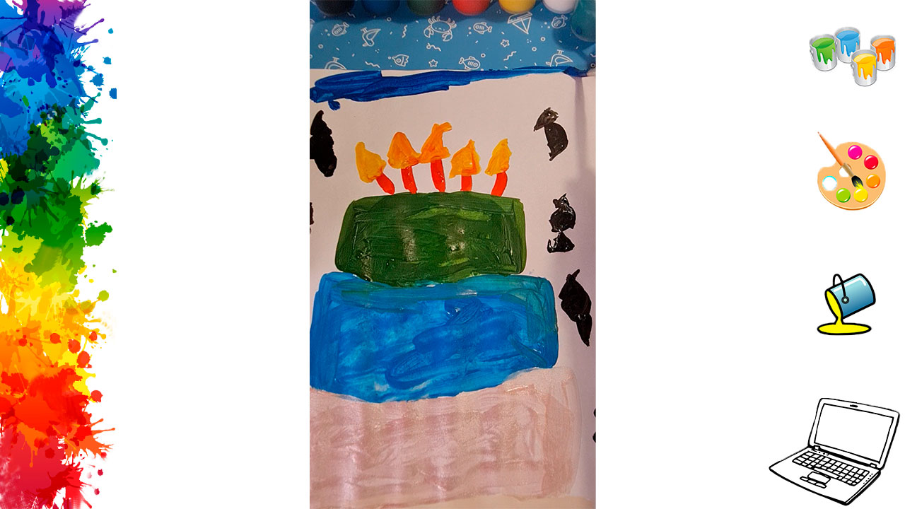 Торт рисунок