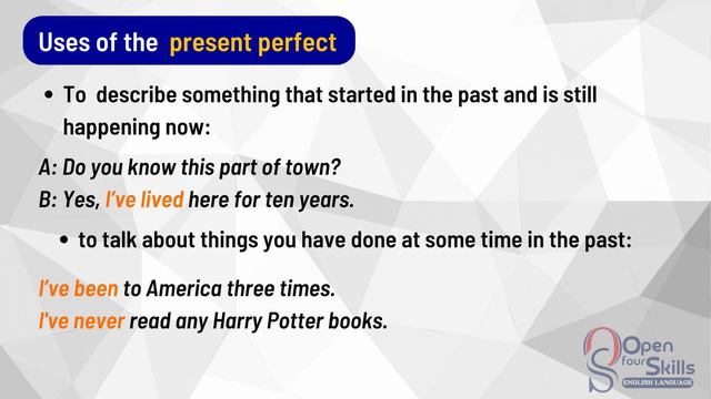 USE OF PRESENT PERFECT - VIDEO LESSON смотреть онлайн