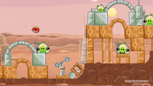 Angry Birds Star Wars: Luke & Leia - first gameplay! смотреть онлайн