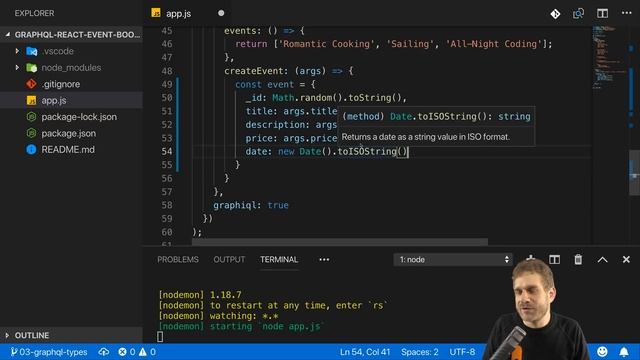 #4 Types & Data | Build a Complete App with GraphQL, Node.js, MongoDB and React.js смотреть онлайн