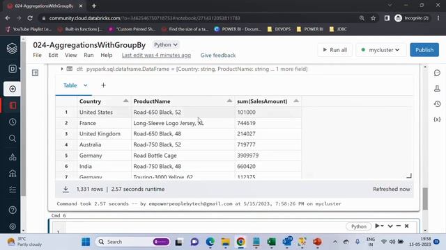 २४. Aggregations with GroupBy on DataFrame смотреть онлайн