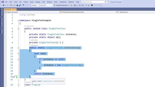 1. Singleton Design Pattern | Singleton Class | Hindi смотреть онлайн