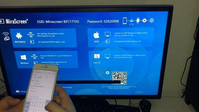 SmartSee Anycast M100 WiFi HDMI Mirror Adapter -- Setup on iOS Device смотреть онлайн