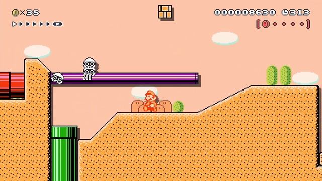 ᐸDesert landᐳ 2-2 Sandy water by Unleashed ?Super Mario Maker 2 ✹Switch✹ #byz смотреть онлайн