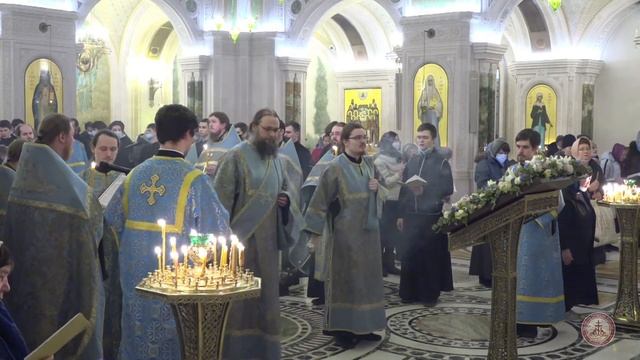 Вечернее богослужение. Акафист Пресвятой Богородице смотреть онлайн