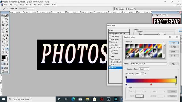 How to Creat Multiple Text Stoke in photoshop7.0 |Photoshop tutorial |Photoshop tamil|Photoshop 7.0 смотреть онлайн