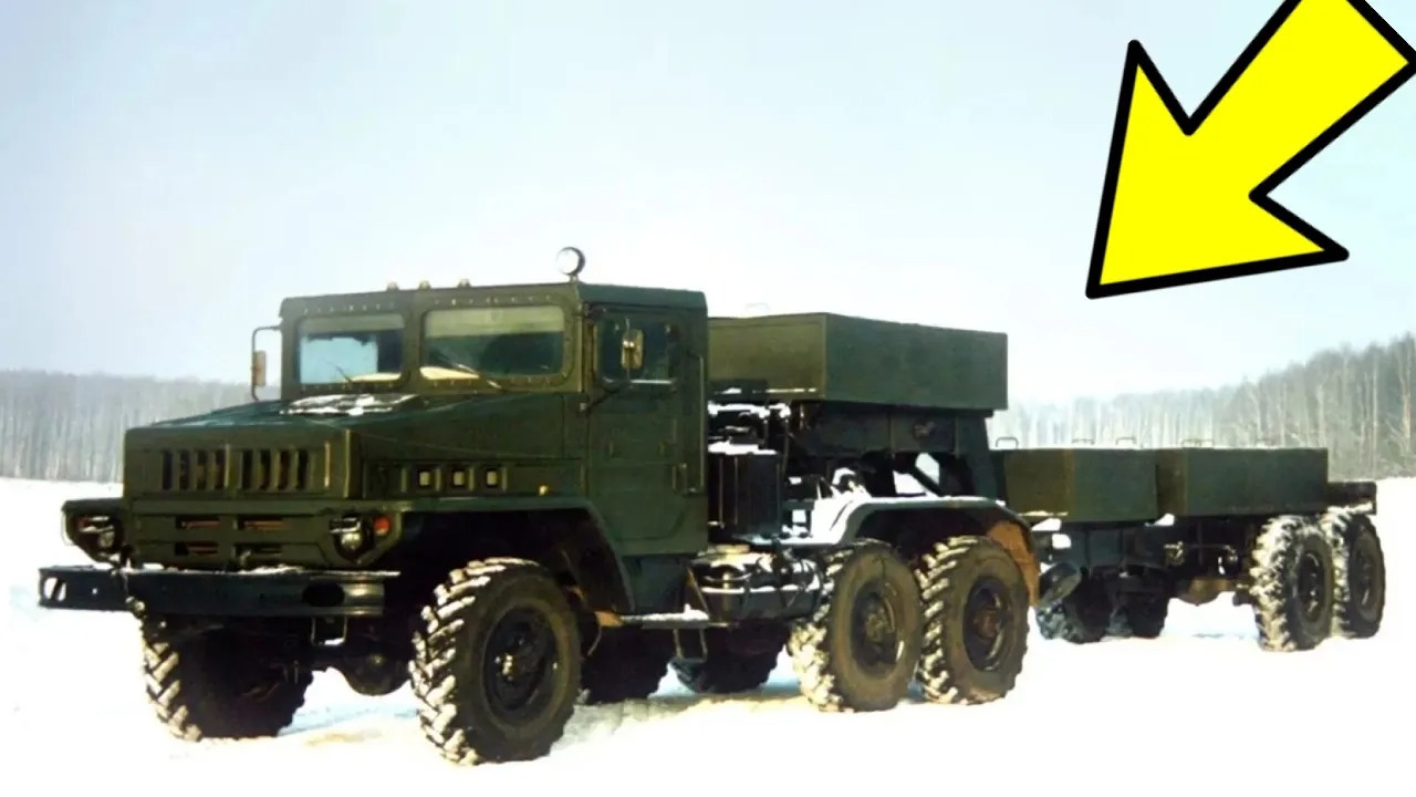 Экспериментальные советские автопоезда с активными полуприцепами. смотреть онлайн