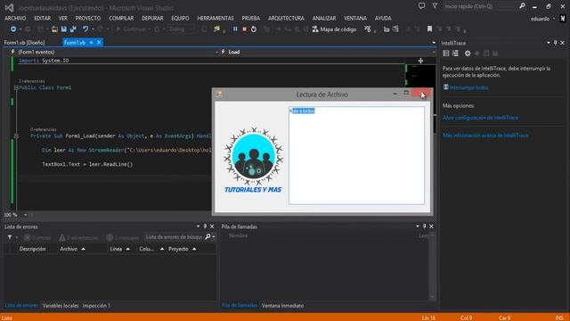Curso VB.net | Leer un Archivo txt con StreamReader - 18 - Tutoriales y mas; смотреть онлайн