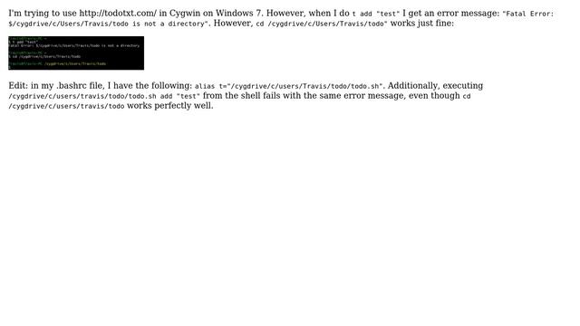 Cygwin fatal error: is not a directory смотреть онлайн