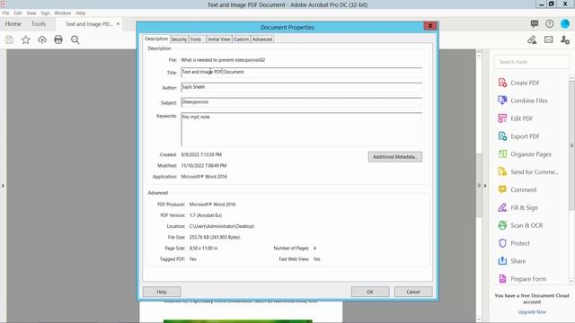 How to change pdf title in properties using Adobe Acrobat Pro DC смотреть онлайн