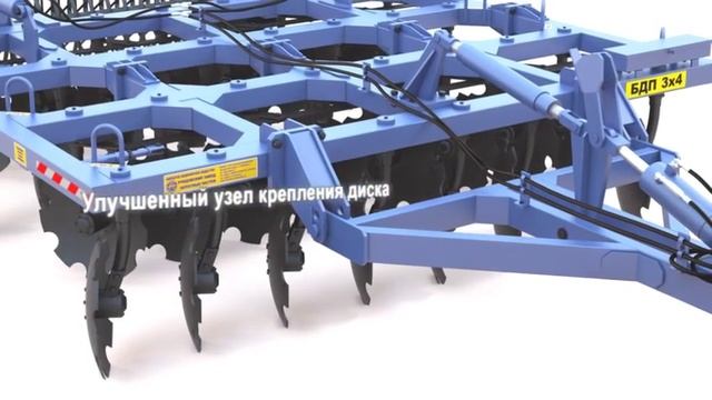Дисковая борона DANA БДП 3×4М. . 3D модель, описание, характеристики смотреть онлайн
