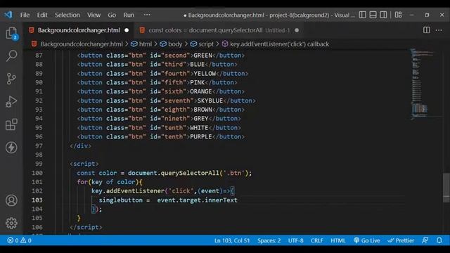 Background Color Changer || background changer in javascript || React With Yuva смотреть онлайн